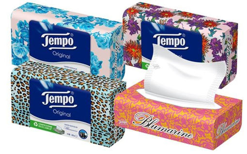 Picture of TEMPO TISSUE BOX POP UP 4 PLY X80 PCS
